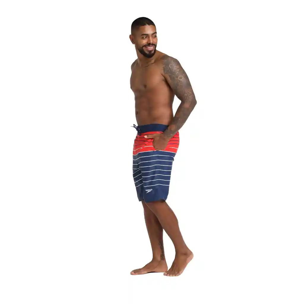 Pantaloneta French Heritage 22 Pulgadas Hombre Azul-s
