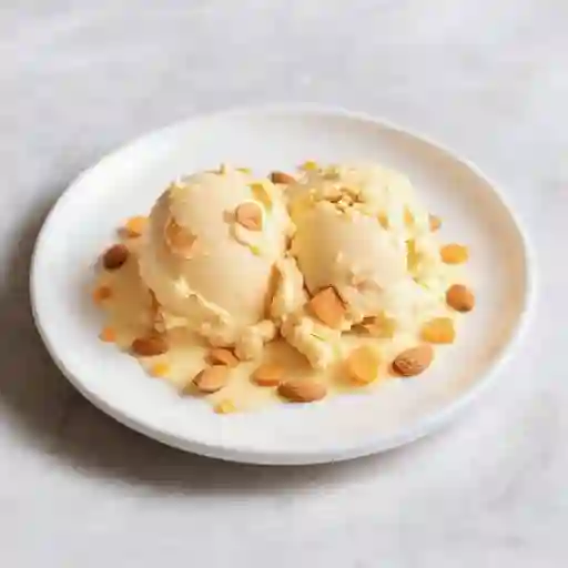 Zanahoria con almendras Helado