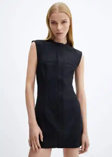 Vestido Nata Azul Noche Talla S Mujer Mango