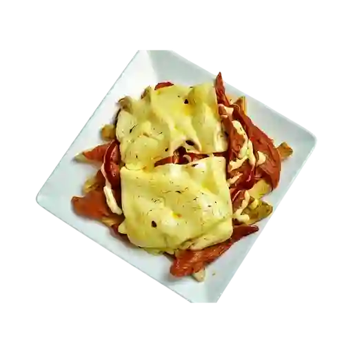 Salchipapa Gratinada
