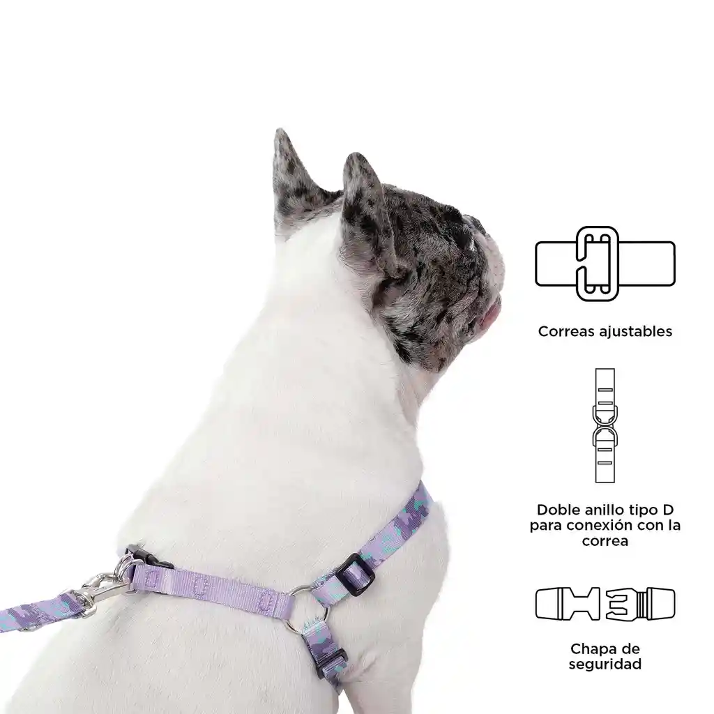Arnés Para Perro Brunno Xl Morado