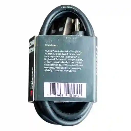 Greenmouse Cable Data Micro Usb Negro 100 cm