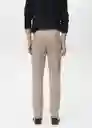 Pantalón Dublino Beige Talla 44 Hombre Mango