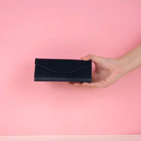 Estuche Para Lentes Plegable Triangular Azul Miniso