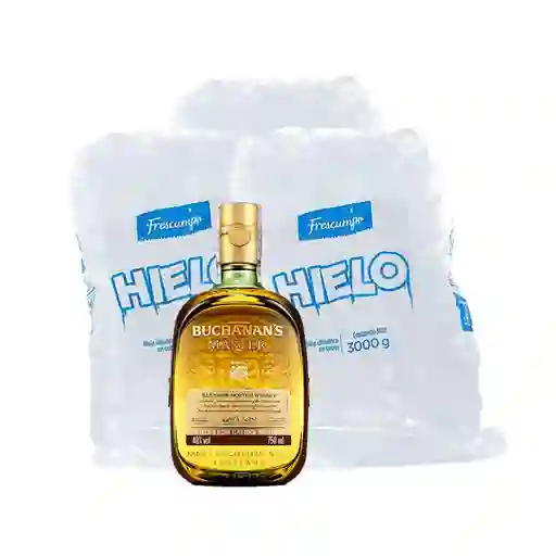 Combo Buchanan's Whisky Master + Frescampo Hielo en Cubos