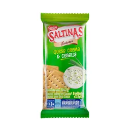 Saltinas Galleta Tipo Cracker Sabor Queso Crema y Cebolla