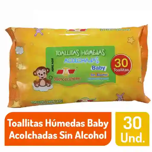 Mercacentro Toallitas Húmedas Baby Acolchadas 
