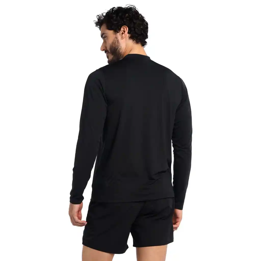 Camiseta Manga Larga Sunshirt Hombre Negro-s