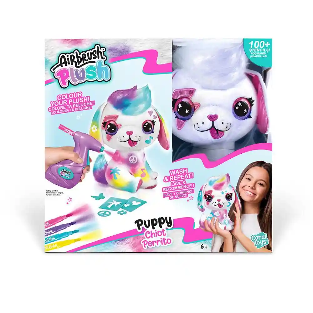 Airbrush Plush Perrito Canal Toys