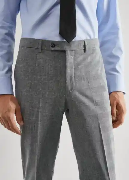 Pantalón Brasilia Gris Claro Vigoré Talla 44 Hombre Mango