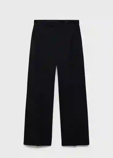 Pantalón Pau Negro Talla 40 Mujer Mango