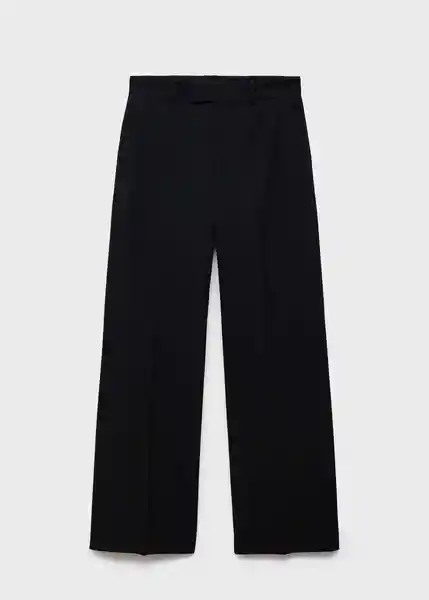 Pantalón Pau Negro Talla 40 Mujer Mango