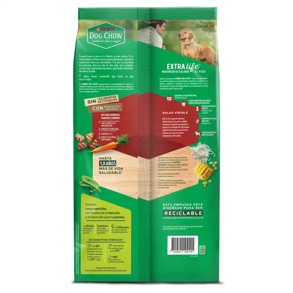 Comida para perro Dog Chow Adulto medianos y grandes x 2 kg
