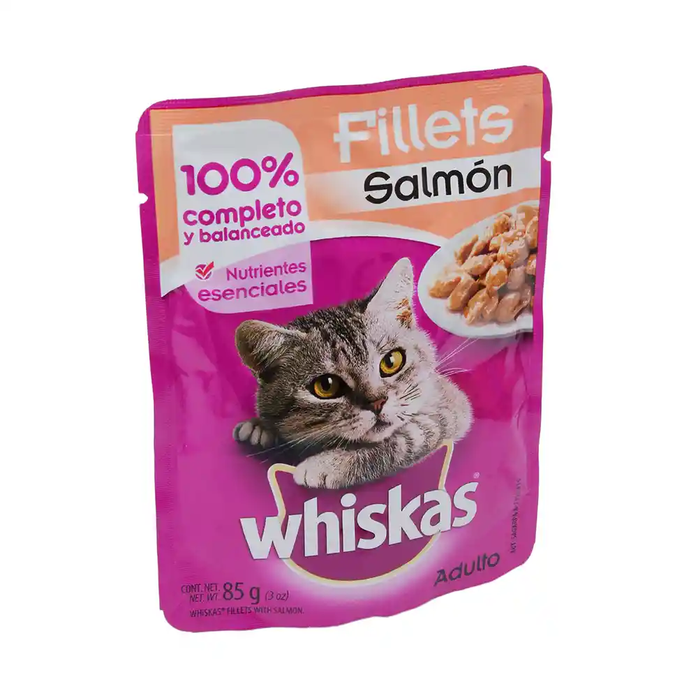 Whiskas Alimento Húmedo para Gato Adulto Salmón 