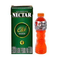 Aguardiente Nectar Verde Sin Azucar Tetra 1000 Ml + Gatorade Frutos Tropicales 500 Ml