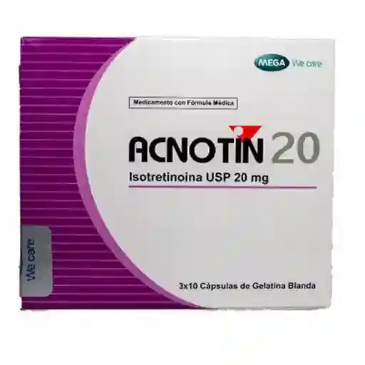 Acnotin Isotretinoina 20 Mg