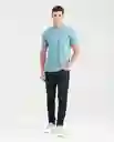 Camiseta Basic Colors Masculino Azul Gélido Oscuro L Chevignon