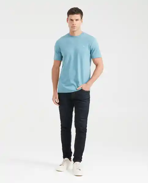 Camiseta Basic Colors Masculino Azul Gélido Oscuro L Chevignon