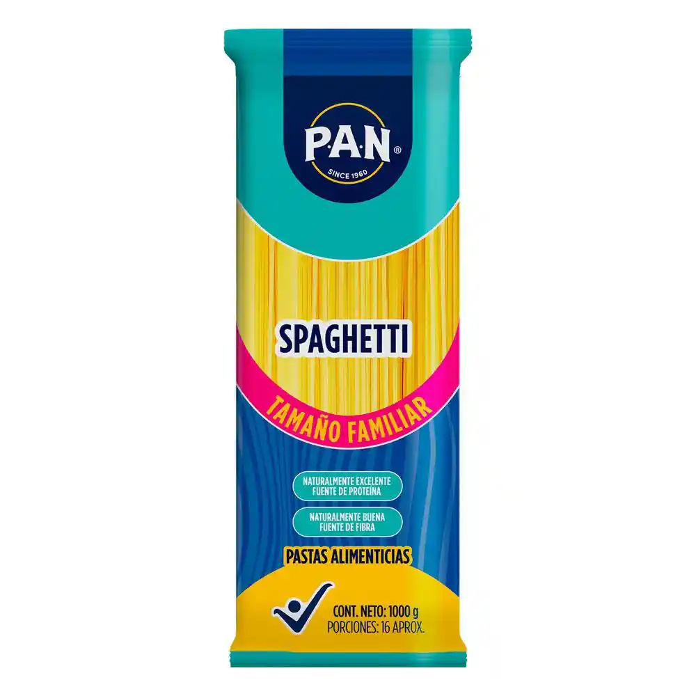 Pastas Pan Spaghetti Tamaño Familiar (1000 Gr)