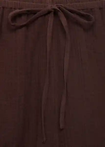 Short Corfu Chocolate Talla L Mujer Mango
