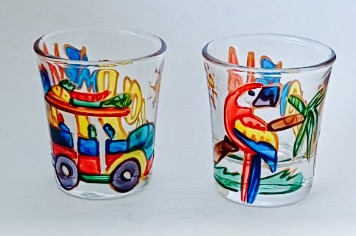Copas de Aguardientebranddu Colombia