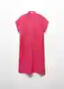 Vestido Ordago-A Fucsia Talla M Mujer Mango