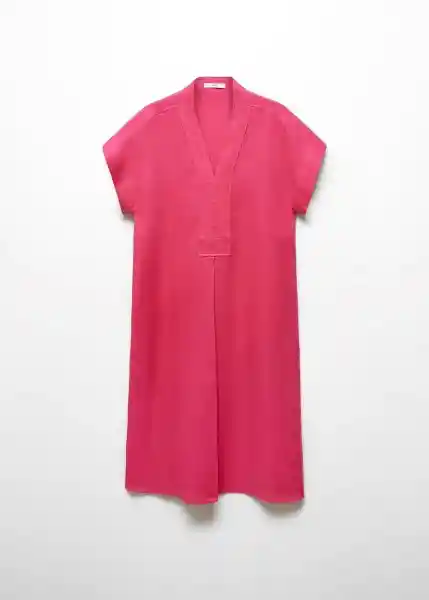 Vestido Ordago-A Fucsia Talla M Mujer Mango