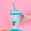 Vaso de Acero Pared Simple Con Asa Grizz Wbb Azul 1.6 L Miniso