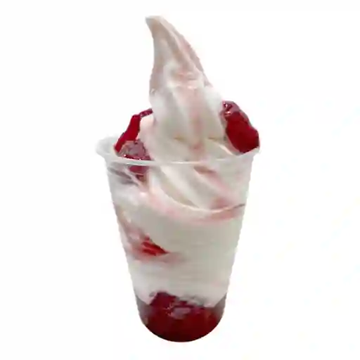 Vaso de Helado de Fresa