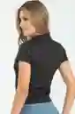 Camiseta Polo Luxe Color Negro Talla M Ragged
