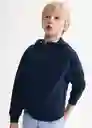 Buzo Sudadera Zipset Navy Talla 14 Niños Mango