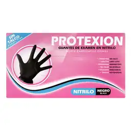 Protexion Guantes de Nitrilo Negro