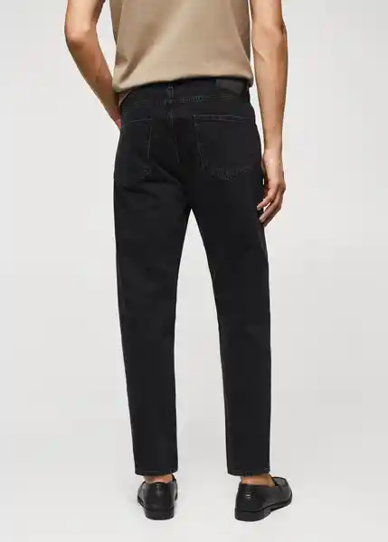 Pantalón Jean Sam Tejano Negro Talla 38 Hombre Mango