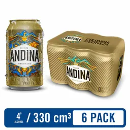 Andina Cerveza Rubia en Lata