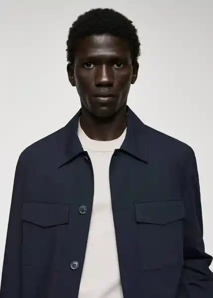 Chaqueta Aluco1 Navy Talla M Hombre Mango