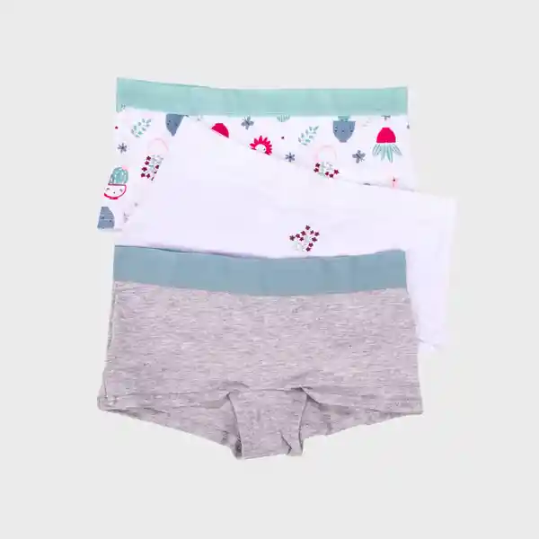 Boxer Algodón Niña Talla 4 190