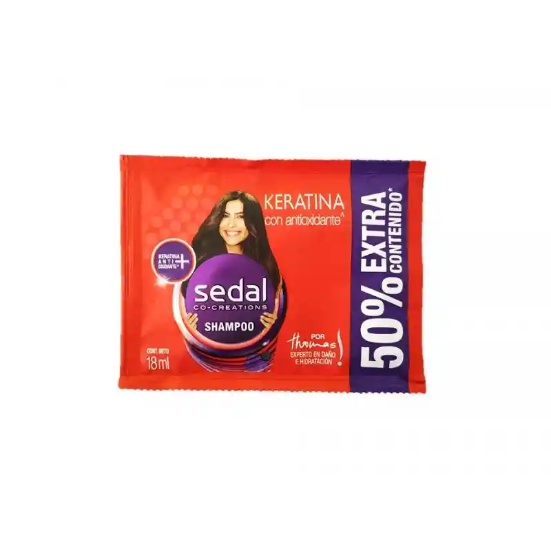 Sedal Shampoo Keratina con Antioxidante en Sobre