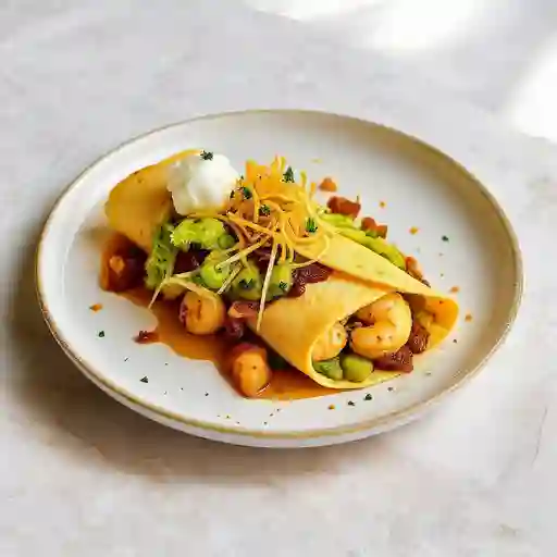 Burro De Camarones Y Tocino Aacaramelado