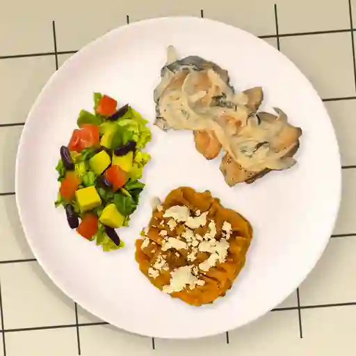 Pechuga a la florentina balanced