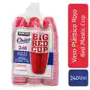 Chinet Kirkland Signature Vasos Rojos Grandes