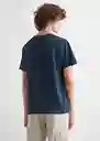 Camiseta Made Navy Talla 19 Teen Niños Mango