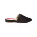 Zapatos Zuecos Plano Sierra Negro Talla 39