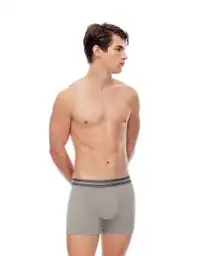 Bóxer Corto Fit Ajustado en Jersey Algodón Masculino Aikay X4 Gef