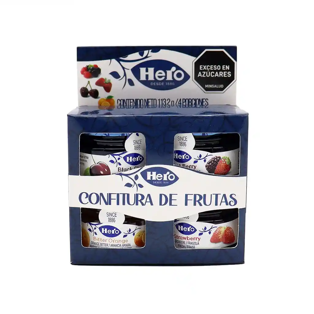 Hero Mermelada Mini Sabores Surtidos 