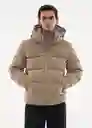 Abrigo Anorak Coli Topo Talla L Hombre Mango