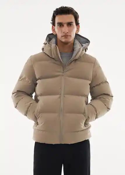 Abrigo Anorak Coli Topo Talla L Hombre Mango
