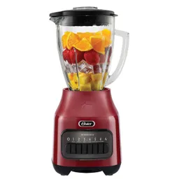 Oster Licuadora 6 Velocidades Rojo Vaso Vidrio 800W 2174271
