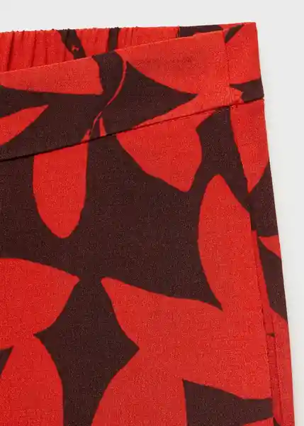 Pantalón Ibiza Rojo Talla S Mujer Mango