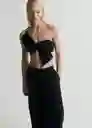 Pantalón Danielle Negro Talla 36 Mujer Mango