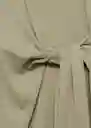 Vestido Ferti Khaki Talla M Mujer Mango
